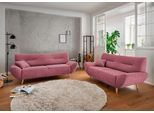 Polstergarnitur HOME AFFAIRE "Drago, modern und zeitlos, aktuelle Formensprache, komfortabel", schwarz (brombeere), H:81cm T:90cm, 100% Polyester, Sitzmöbel-Sets, Polstergarnitur, als Sessel/Polsterecke erhältlich, versch. Stoffe, inkl. 2 Zierkissen