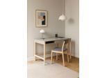 Schreibtisch WOODMAN "Northgate", grau (grau, birkenfarben, grau), B:112cm H:76cm T:60cm, Tische, Schreibtisch, im skandinavian Design, Breite 112 cm, FSC-zertifiziert