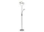 BRILLIANT Deckenfluter "Demian", grau (eisen, chrom), 1, H: 191cm, 1 Stk., Leuchten, LED Stehlampe Lesearm eisen/chrom, Deckenfluter