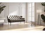 2,5-Sitzer HOME AFFAIRE "Amber", grau (anthrazit), B:173cm H:97cm T:87cm, 100% Polyester, Sofas, 2 5-Sitzer, mit Knopfheftung,in verschieden Stoffarten