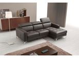 Ecksofa EGOITALIANO "Matt, erstklassiger Sitzkomfort, aufwendige Detailverarbeitung, L-Form", schwarz, B:247cm H:100cm, Leder »BULL« (echtes Rindsleder). Geschliffenes, pigmentiertes und behandeltes Rindsleder mit einer Dicke von 1, 3-1, 5 mm. Dieses Leder zeigt eine ziemlich weiche Hand mit einem halb undurchsichtigen Aussehen. Es handelt sich um ein geschütztes Leder. Eine leichte Deckschicht sc