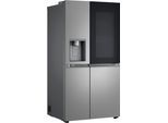 LG Side-by-Side "GSXE81EVBD", Energieeffizienz: D, silber, B:91,3cm H:179cm T:73,5cm, Kühlschränke, Side-by-Side