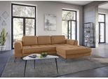 Ecksofa SIT & MORE "Bendigo L-Form", braun (cappucino), B:284cm H:87cm T:175cm, Sofas, Ecksofa, inklusive Sitztiefenverstellung, Bodenfreiheit 15 cm, 2 Fußfarben