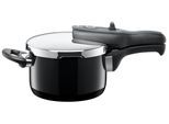 Schnellkochtopf SILIT "SICOMATIC T-PLUS, Induktionstopf spülmaschinengeeignet", schwarz, Ø:18cm, Töpfe, Schnellkochtopf, für alle gängigen Herdarten geeignet, 3 Kochstufen, Made in Germany