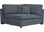 Sofa HOME AFFAIRE "Skara XXL", blau (graublau), B:130cm H:86cm T:130cm, 100% Polyester, Sofas, Sofa, Eckelement zur individuellen Polstergarnitur-Gestaltung