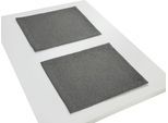 Platzset WIRTH "Westport" Gr. 1, grau (dunkelgrau), B:40cm L:35cm, Obermaterial: 100% Polyester, Platzsets, Platzset, Made in Germany, Jacquard Dekostoff, Blatt-Design, Pflegeleicht