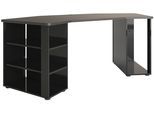Gamingtisch HOME AFFAIRE "Pippo", schwarz (schwarz hochglanz), B:204,2cm H:75,8cm T:87,5cm, Tische, Gamingtisch, Design Gamingtisch in Hochglanz