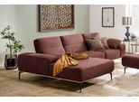Ecksofa W.SCHILLIG "run, Designsofa mit tollem Sitzkomfort, bequem, L-Form", rot (rosso marone z73), B:319cm H:88cm T:178cm, Longlife Xtra-Leder Z73: Naturwalkleder der Luxusklasse aus den erlesensten Rohhäuten. Hautstärke 1, 1 – 1, 3 mm;ROHLEDER Jacquard-Flachgewebe Q2 W60 (63% Polyester, 37% Polyacryl);ROHLEDER Chenille-Flachgewebe Q2 W77 (68% Polyacryl, 32% Polyester);Stoff S37 (100% Polyester)