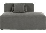 Recamiere HOME AFFAIRE "Sundstrup", grau, B:140cm H:76,5cm T:93cm, 100% Polyester, Sofas, Recamiere, Modulserie, individuelle Zusammenstellung