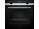 SIEMENS Pyrolyse Backofen "HB578HBS7", Energieeffizienz: A+, grau (edelstahl), B:59,4cm H:59,5cm T:54,8cm, Backöfen, Backwagen mit ausziehbarer Tür für bequemes Kochen & Backen, Pyrolyse Backofen