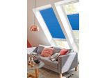 Dachfensterplissee SUNLINES "StartUp Style Honeycomb TL", blau (blau, weiß), B:49,3cm H:121,5cm, Obermaterial: 100% Polyester, Plissees, Dachfensterplissee, mit Führungsschienen