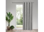Vorhang GERSTER "Karima" Gr. 1, grau (grau, rosé), B:145cm H:245cm, Polyester, Gardinen, Vorhang, SB-Ösenschal "Karima"