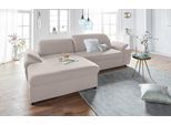 Ecksofa EXXPO - SOFA FASHION "Kyoto, inkl. Kopfteil- und Armteilverstellung, hoher Sitzkomfort", beige, B:278cm H:98cm T:165cm, Sofas, Ecksofa, wahlweise mit Bettfunktion und Bettkasten, hochwertige Bezüge, L-Form