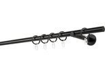 Gardinenstange MYDECO "20mm Match Wandträger 12 cm", schwarz, L:290cm, Gardinenstangen, Gardinenstange