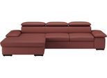 Ecksofa SIT & MORE "Alcudia L-Form", rot (merlot), B:286cm H:73cm T:174cm, Sofas, Ecksofa, wahlweise mit Bettfunktion