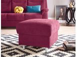 Hocker SIT & MORE "Boccaccio", lila (chianti), B:58cm H:46cm T:58cm, Kunstleder SOFTLUX;Luxus-Microfaser (90% Polyester, 10% Polyamid);Flachgewebe (100% Polyester), Hocker, Hocker