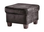 Hocker HOME AFFAIRE "Budapest", schwarz, B:60cm H:40cm T:60cm, schön changierende Chenille aus 44% Polyacryl, 37% Polyester und 19% Baumwolle;strapazierfähiges Microfaser aus 100% Polyester;angenehm weiche Wildlederoptik Melrose aus 100% Polyester, Hocker, Hocker