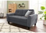 2-Sitzer SIT & MORE "Varese", grau (dunkelgrau), B:174cm H:91cm T:90cm, Luxus-Microfaser ALTARA NUBUCK (100% Polyester);Luxus-Microfaser (100% Polyester), Sofas, 2-Sitzer, inklusive Federkern