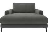 Chaiselongue HOME AFFAIRE "Downtown Loungemöbel zum Relaxen, B/T/H: 132/170/84 cm", grau, B:132cm H:84cm T:170cm, 95% Polyester, 5% Nylon, Sofas, Chaiselongue, auch in Bouclé, Cord und Easy care - leicht mir Wasser zu reinigen