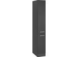 Apothekerschrank KOCHSTATION "KS-Kehl", grau, B:30cm H:200cm T:60cm, MDF, Schränke, Apothekerschrank, Breite 30 cm