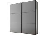 Schwebetürenschrank STAUD "Includo, Made in Germany", grau (dekor saphir), B:167cm H:222cm T:68cm, Holzwerkstoff, Schränke, Schwebetürenschrank, Mit vier verschiedenen Ausstattungsvarianten
