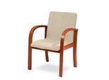 Esszimmersessel HOME AFFAIRE "LINA707", braun (kirschbaum, beige), B:60cm H:85cm T:50cm, 100% Polyester, Sessel, Esszimmersessel, Extra-confort, Fleckenabweisendes Gewebe, Massivholz