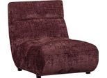 Sessel WOOOD "Observe", lila (aubergine), B:75cm H:82cm T:96cm, Sessel, Sessel, frei im Raum stellbar, grob gewebter Chenille-Stoff, H 82 cm x B 75 cm