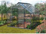 Gewächshaus VITAVIA "Merkur 8300", grau (anthrazit), B:254cm T:317cm, Gewächshäuser, Gewächshaus