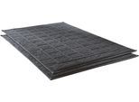 Badematte DYCKHOFF "Planet" Gr. 10, grau (anthrazit), H:3mm, Baumwolle, Badematten, Badematte, Baumwolle, 2er Set Hotelmatte