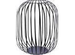 Windlicht OTTO HOME "Dilja, Stumpenkerzenhalter aus Metall", schwarz, H:40cm Ø:35cm, Metall, Kerzenhalter, Windlicht, Kerzenhalter im minimalistischen Design