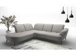 Ecksofa SIT & MORE "Dance, L-Form, inkl. Sitztiefenverstellung", grau (hellgrau), B:302cm H:91cm T:270cm, 95%Polyester 5%Polyamid, Sofas, Ecksofa, inkl. Click&Seat, optional mit Kopfteilverstellung