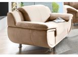 Sessel TRENDMANUFAKTUR "Sessel", beige (creme), B:121cm H:85cm T:94cm, NaturLEDER (echtes Rindsleder);Microfaser PRIMABELLE (100% Polyester);Kunstleder SOFTLUX;Struktur ( 77% Polyester, 23% Polyacryl), Sessel, Sessel, Big-Sessel wahlweise mit Federkern, bequem