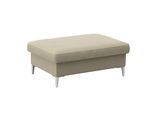 Pouf FLEXLUX "Fiore", beige (sandy beige), B:97cm H:34cm T:66cm, Aluminium, Poufs, Pouf, Kaltschaum, Füße Alu