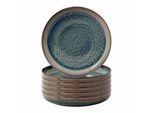 Suppenteller "Suppenteller Crafted ø 21,9 cm 6er Set", bunt (breeze), L:21,9cm, LIKE. BY VILLEROY & BOCH, Speiseteller, Suppenteller