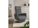 TV-Sessel SIT & MORE "Kobra", grau (anthrazit), B:71cm H:110cm T:82cm, Webstoff (100% Polyester);Luxus-Microfaser Euphoria (100% Polyester);Luxus-Microfaser Vintage (100% Polyester), Sessel, TV-Sessel, wahlweise mit 2 Motoren, 2 Motoren und Akku oder mit 2 Motoren