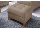 Hocker EXXPO - SOFA FASHION "Elio bequemer Sitzkomfort und aufwendiger Detailverarbeitung", braun (schlamm), B:70cm H:45cm T:70cm, NaturLEDER (echtes Rindsleder) in Sitz und Rücken. Korpus in passendem Kunstleder SOFTLUX bezogen;NaturLEDER (echtes Rindsleder) in Sitz und Rücken. Korpus in passendem Kunstleder SOFTLUX bezogen;Vintage Velours, Hocker, Hocker, mit Staufach unter der Sitzfläche