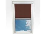 Dachfensterrollo LIEDECO "Verdunkelung" Gr. 6, braun, B:61,3cm H:116cm, Polyester, Rollos, Dachfensterrollo