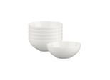 Schale VILLEROY & BOCH "Dessertschalen White Pearl ø 13 cm 6er Set weiß", weiß, Schüsseln, Schale