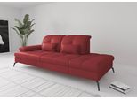 Recamiere SIT & MORE "Amica, inkl. Sitztiefenverstellung und Armteilverstellung", rot (feuerrot), B:231cm H:90cm T:122cm, Sofas, Recamiere, wahlweise mit Kopfteilverstellung und Stauraum