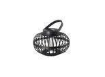 LED Außen-Tischleuchte PAULEEN "Mobile Gilo IP44 2700K dimmbar 2,8W USBC Weiß Kunststoff/Metall", schwarz, H:17cm Ø:20cm, Leuchten, LED Außen-Tischleuchte