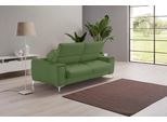 Schlafsofa EGOITALIANO "Francine Designsofa, Loungesofa mit Dauerschlaffunktion, Breite 233 cm", grün (sprite), B:233cm H:100cm T:106cm, Leder CAREZZA (echtes Rindsleder) ist ein Naturleder, dass die ursprünglichen Eigenschaften der Haut nicht verändert. Das Vorhandensein von verheilten Narben, Körnungsunterschiede, Falten, Adern, Unterschiede in den Farbtönen und andere Spuren, die die Natur auf