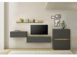 Büromöbel-Set HOME AFFAIRE "CiTY/GiRON", grau (anthrazit), B:360cm H:170cm T:40cm, Arbeitsmöbel-Sets, Büromöbel-Set, Wandsekretär, Home Office