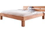 Massivholzbett RELITA "Julia, Deal für begrenzte Zeit", beige (buche geölt), B:185cm H:75cm L:212cm, Betten, Massivholzbett, stabverleimte Buche, oberfläche geölt, verschiedene Breiten