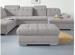 Hocker COTTA "Holiday", grau (stone), B:112cm H:46cm T:72cm, 100% Polyester, Hocker, Hocker
