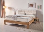 Boxspringbett HOME AFFAIRE "Villads", beige (sabbia), B:199cm L:231cm, Komplettbetten, Boxspringbett, Liegefläche: 180/200 cm, Inside-Boxspring-Unterbau, recycelte Stoffe