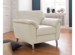 Sessel SIT & MORE "Texel", beige (creme), B:101cm H:87cm T:88cm, Luxus-Microfaser ALTARA NUBUCK (100% Polyester);Struktur (100% Polyester);Kunstleder SOFTLUX, Sessel, Sessel, inklusive Federkern