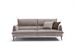 2,5-Sitzer EGOITALIANO "FUNNY, hochwertiges und aktuelles Design, bequeme Rückenlehne", braun (schlammfarben), B:210cm H:90cm T:95cm, 100% Polyester, Sofas, 2 5-Sitzer, toller Sitzkomfort