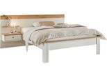 Schlafzimmer-Set OTTO HOME "Westminster", weiß, B/H: 140cm x 200cm, Schlafzimmermöbel-Sets, Schlafzimmer-Set, Bett Breite Liegefläche 90 oder 140cm und 1 Wandpaneel