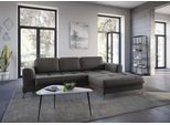 Ecksofa SIT & MORE "Bendigo L-Form", braun (mokka), B:284cm H:84cm T:175cm, Sofas, Ecksofa, inklusive Sitztiefenverstellung, Bodenfreiheit 12 cm, in 2 Fußfarben