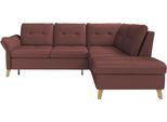 Ecksofa SIT & MORE "Göteborg", rot (merlot), B:250cm H:90cm T:226cm, Sofas, Ecksofa, inkl. Sitztiefenverstellung, wahlweise mit Bettfunktion & Bettkasten